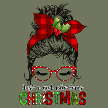 Just A Girl Who Loves Christmas T-Shirt//kerstmis Design