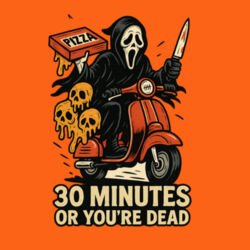 Scream Pizza delivery T-Shirt //Halloween Design
