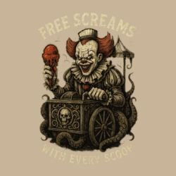 Pennywise Free Screams T-Shirt //Halloween Design