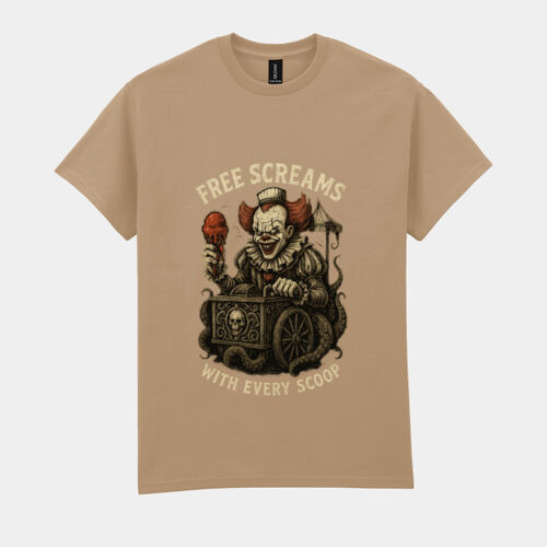 Pennywise Free Screams T-Shirt //Halloween Thumbnail